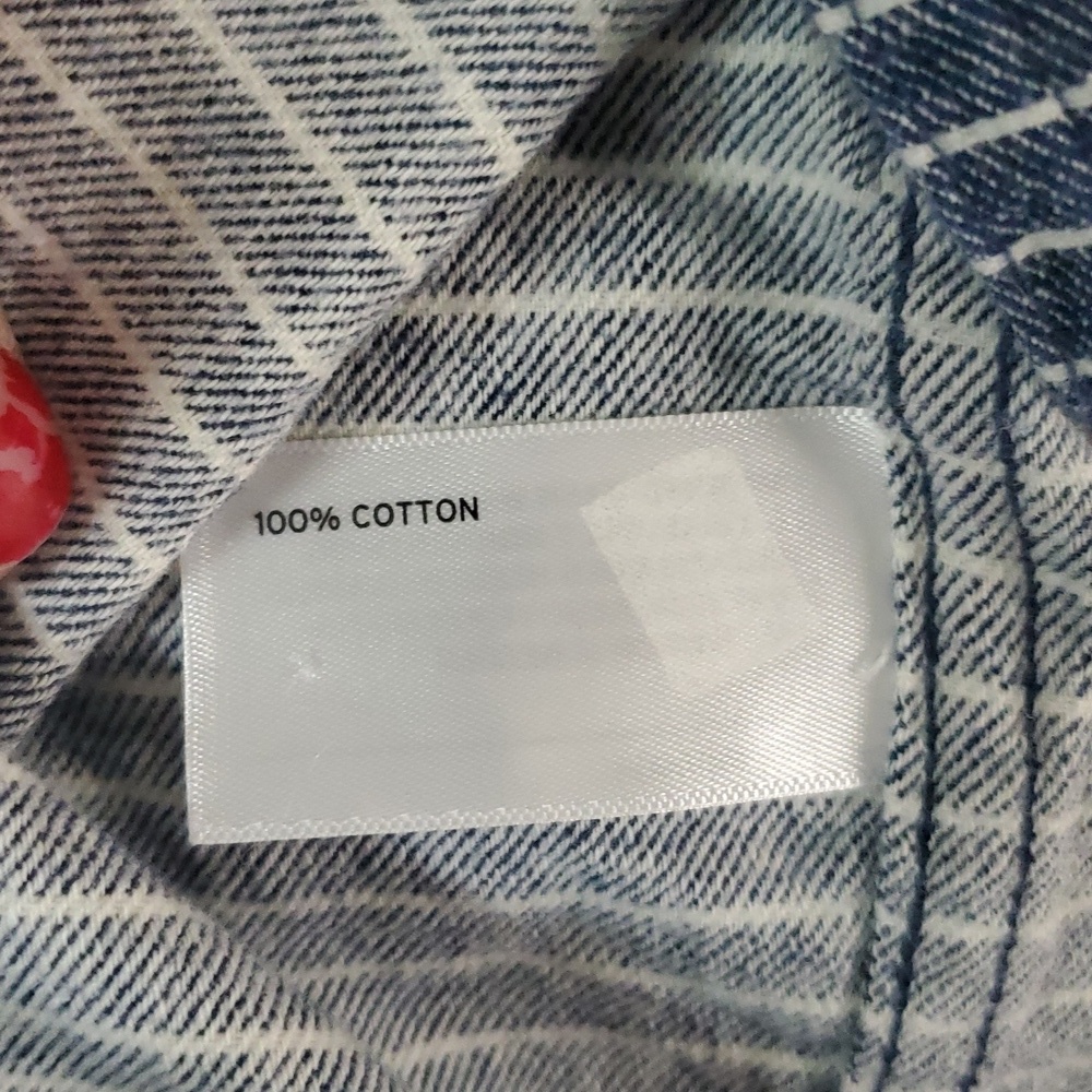 Duluth Trading Mens Free Swingin Flannel Shirt Size 2XL Tall Blue White Stripe - Picture 4 of 10